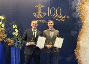 the Director of UAB “Teltonika Telemedic” Darius Ilgevičius and a Senior Researcher at the KTU Biomedical Engineering Institute Andrius Sološenko