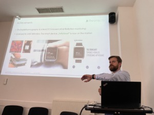 A. Rapalis delivers a presentation