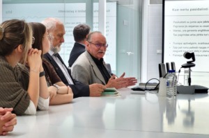Prof. Habil. Dr. A. Luko&scaron;evičius gives a lecture