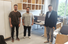 Mert Konyar (in the middle) at KTU BMEI